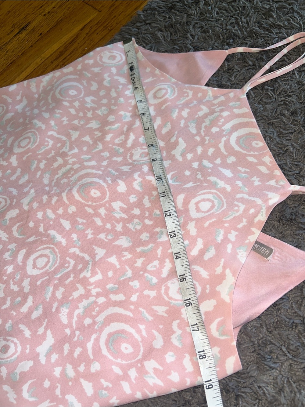 Forever 21 Pink Patterned Slip Mini Dress Size Medium - Picture 4 of 8